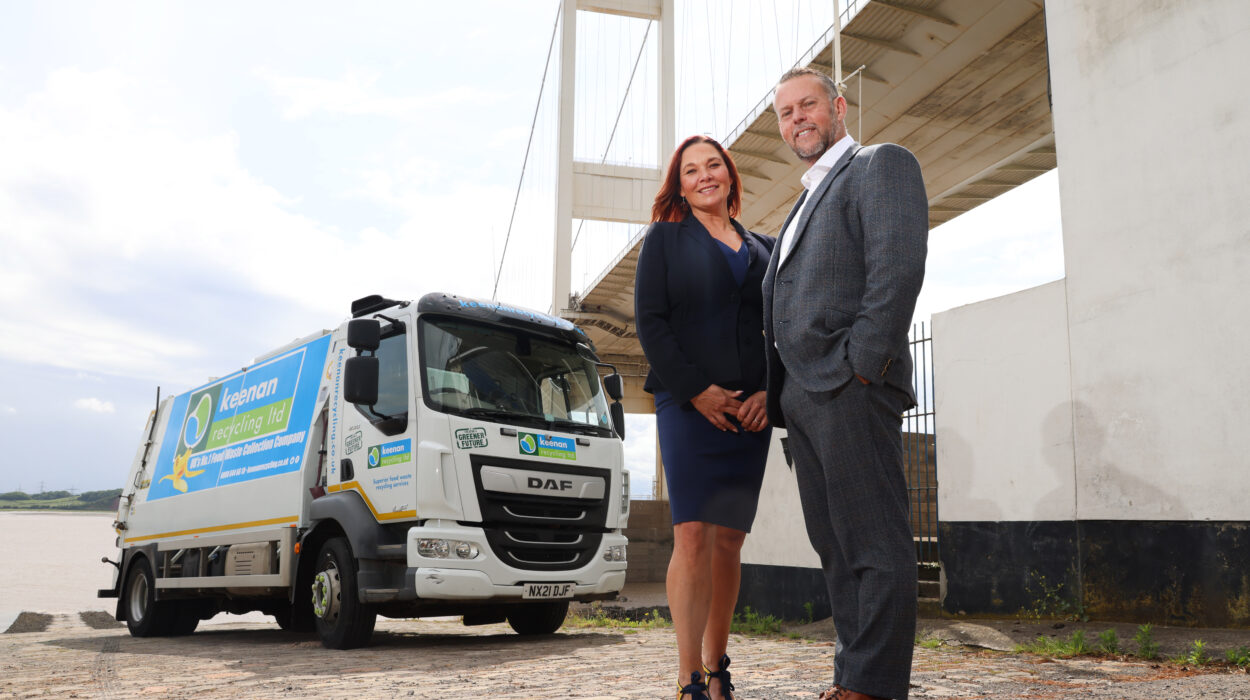 Grant Keenan and Claire Keenan from Keenan Recycling as they join forces with Biffa - largest national food waste collections and recycling company in the UK