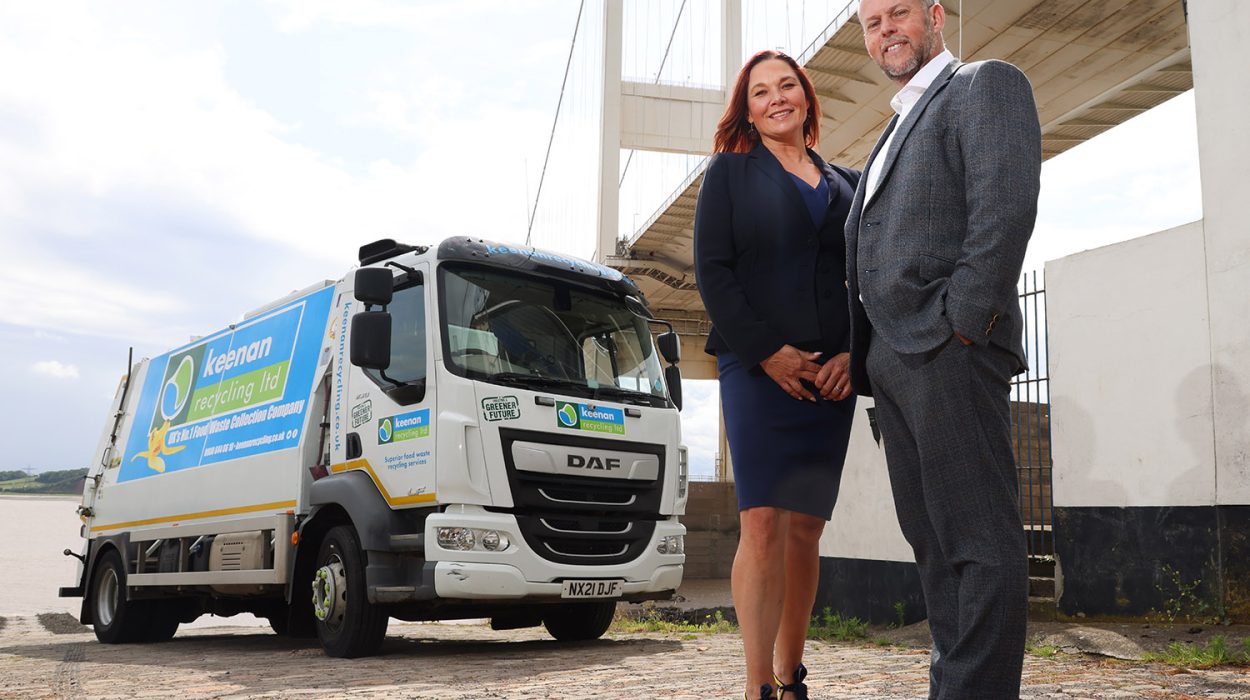 Grant Keenan and Claire Keenan from Keenan Recycling as they join forces with Biffa - largest national food waste collections and recycling company in the UK