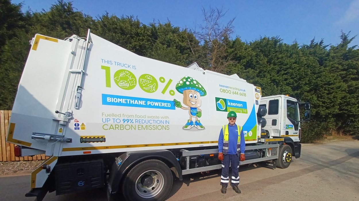 Biogas powered Keenan Recycling truck
