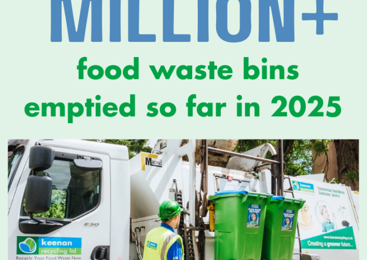 1 million plus bins food waste collections for keenan recycling in 2025