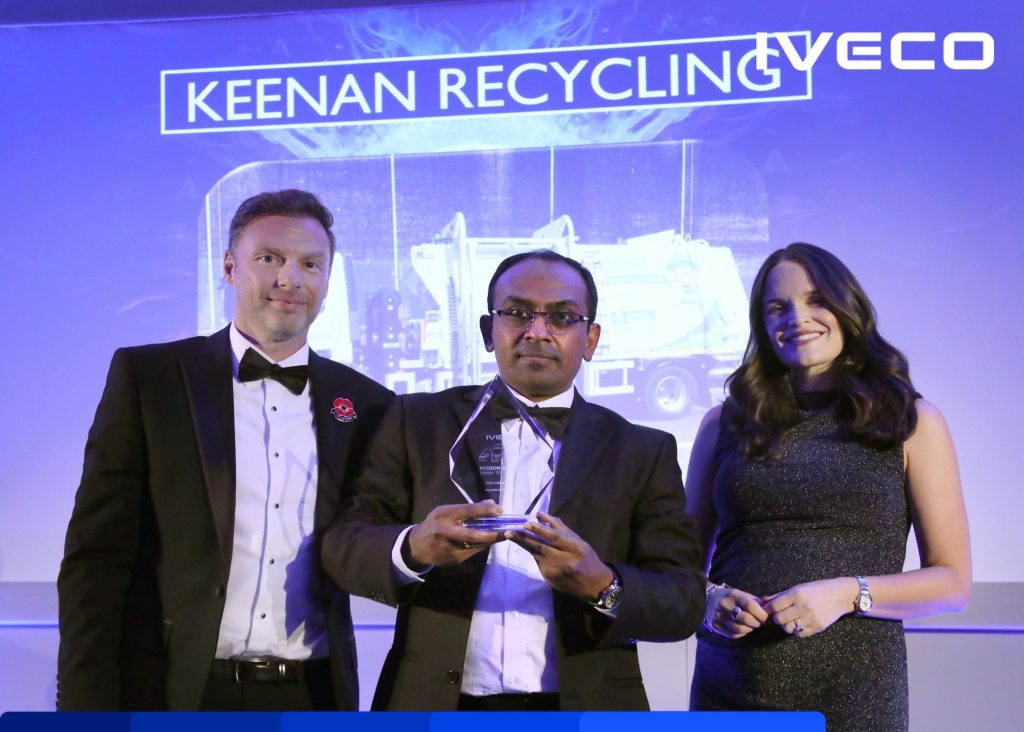 Vinay Jalla - triumph for Keenan Recycling at IVECO Mission Awards 2025